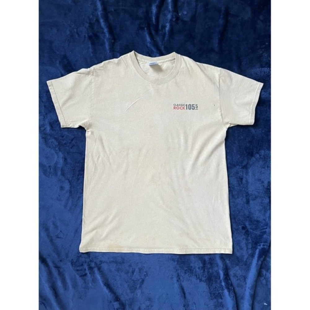 Classic Rock 105.5 Beige Med T‎ Shirt The Beatles Quote On Back